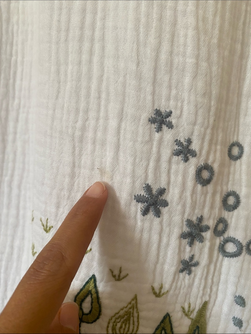 Johnny Was Cotton Gauze Embroidered Dress - Picture 5 of 9